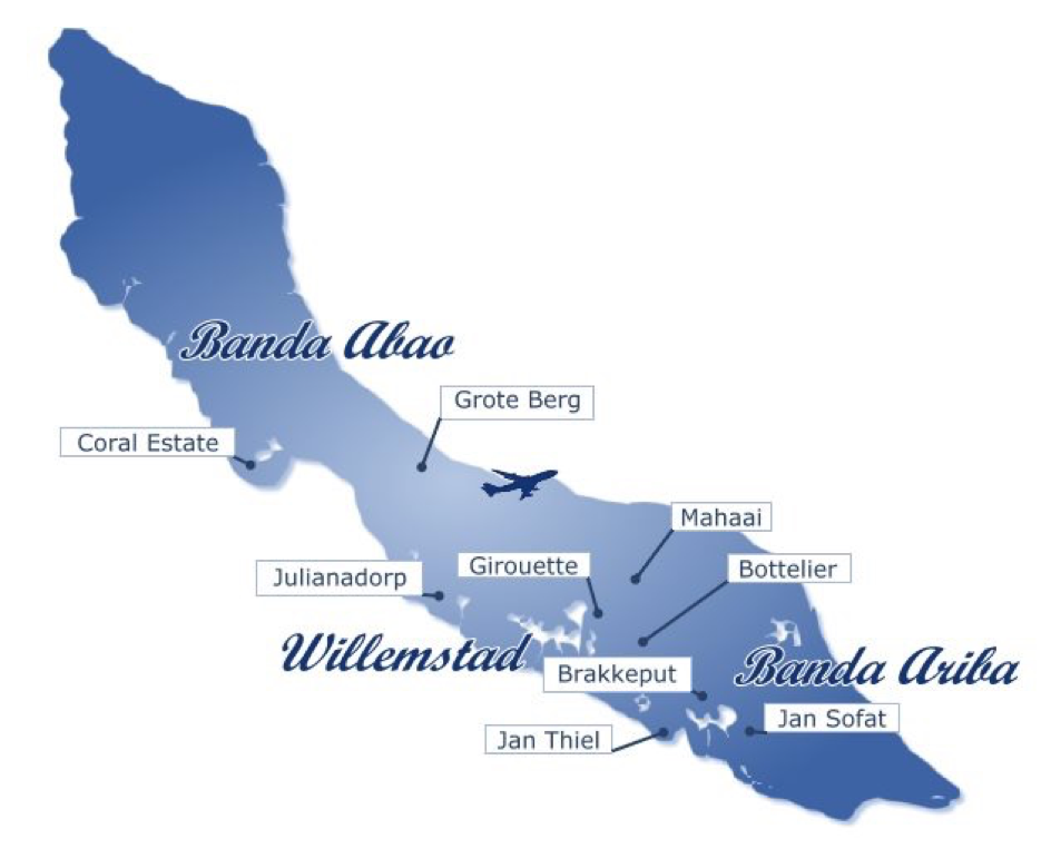 Kaart Curacao 2